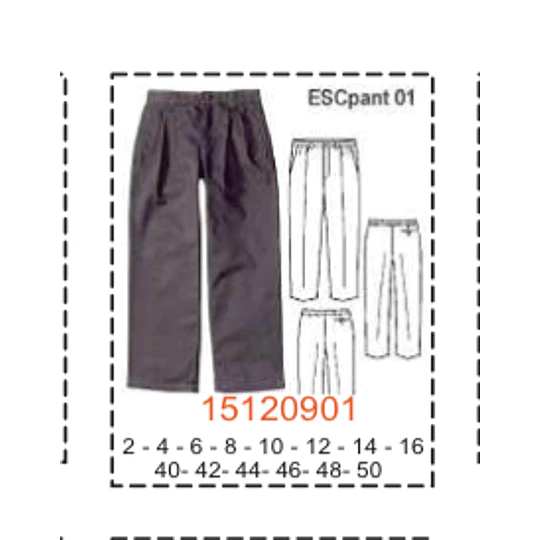 MOLDE PANTALONES NIÑO - 1