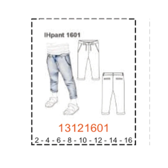 MOLDE PANTALONES NIÑO - 1