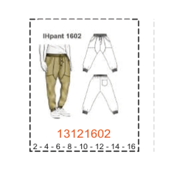 MOLDE PANTALONES NIÑO - 1