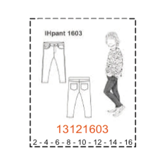 MOLDE PANTALONES NIÑO - 1