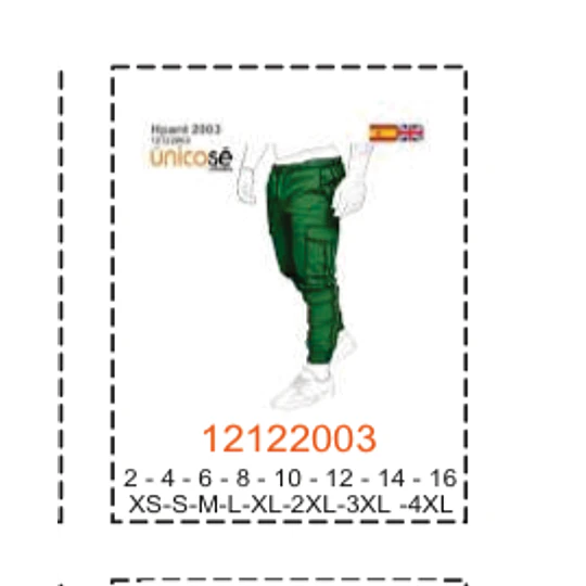 MOLDE PANTALONES NIÑO - 1