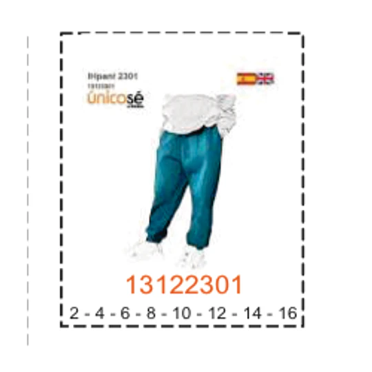 MOLDE PANTALONES NIÑO - 1