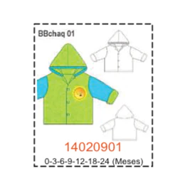 MOLDE CHAQUETAS BEBE