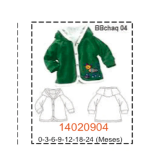 MOLDE CHAQUETAS BEBE