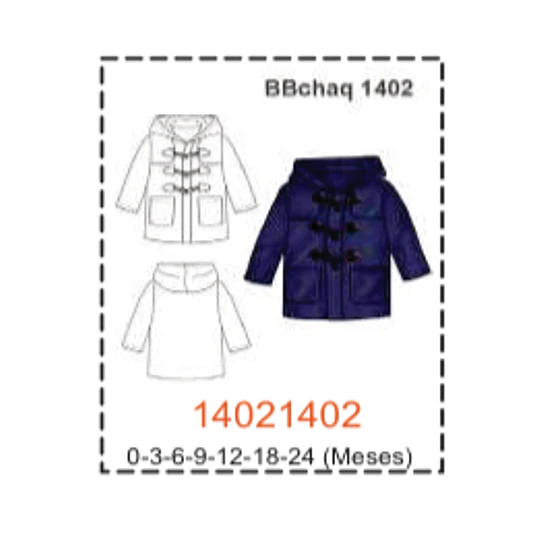 MOLDE CHAQUETAS BEBE