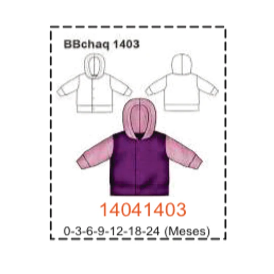 MOLDE CHAQUETAS BEBE