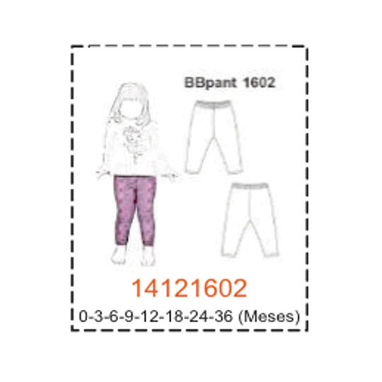 MOLDE PANTALONES BEBE