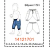 MOLDE PANTALONES BEBE