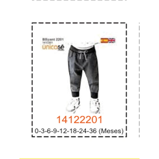 MOLDE PANTALONES BEBE