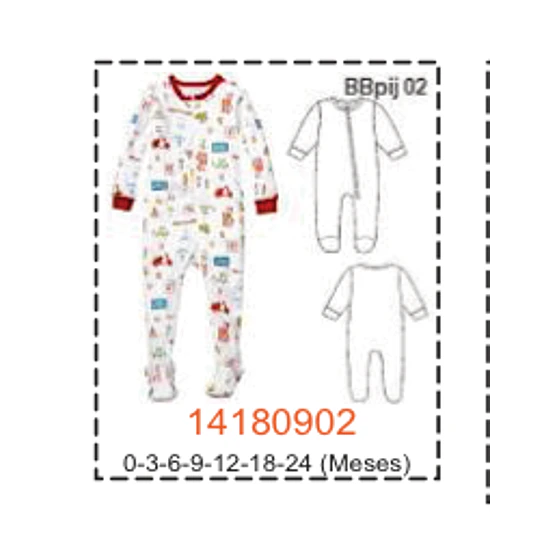 MOLDE PIJAMAS BEBE 