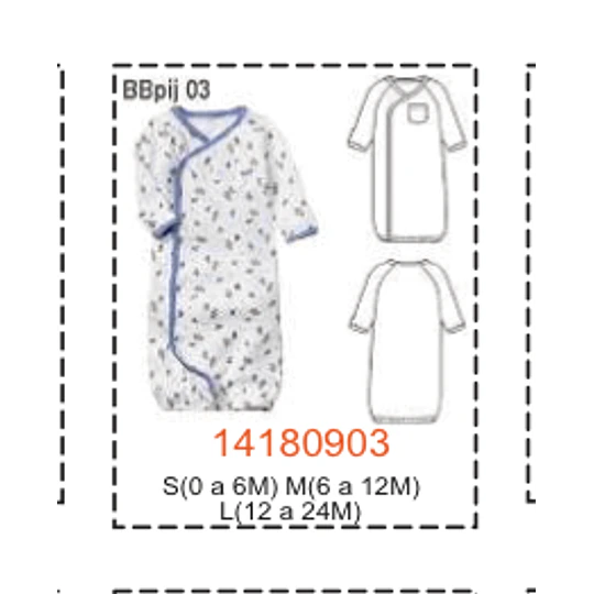 MOLDE PIJAMAS BEBE 