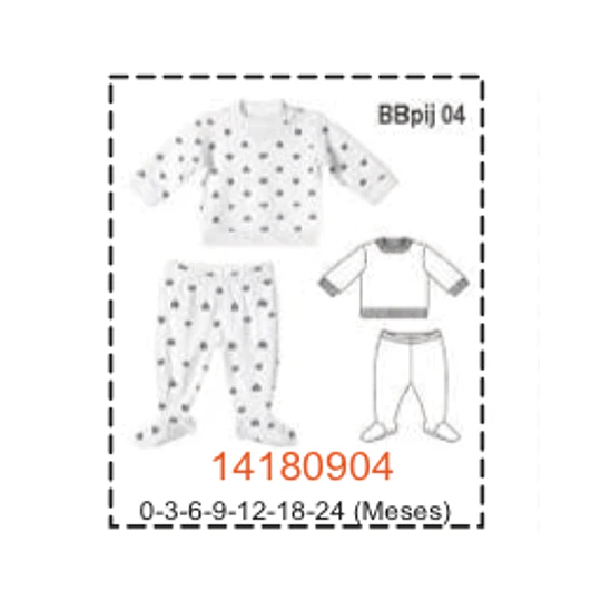 MOLDE PIJAMAS BEBE 