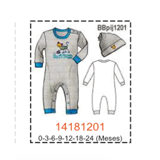 MOLDE PIJAMAS BEBE 