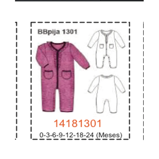 MOLDE PIJAMAS BEBE 