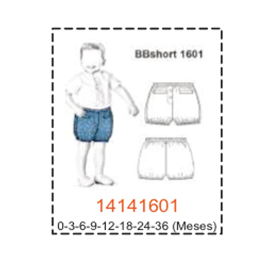 MOLDE SHORTS BEBE