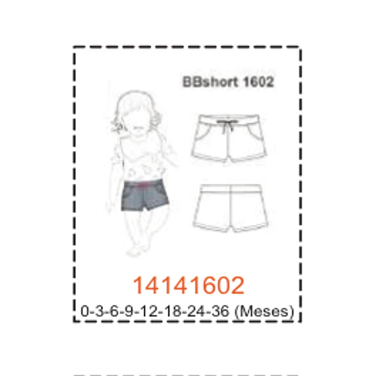MOLDE SHORTS BEBE
