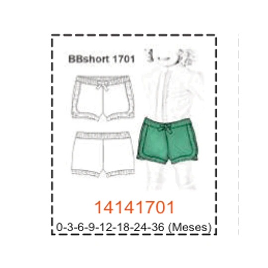 MOLDE SHORTS BEBE