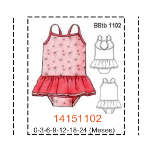 MOLDE TRAJE DE BAÑO BEBE 