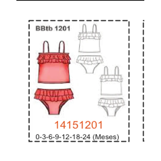 MOLDE TRAJE DE BAÑO BEBE 