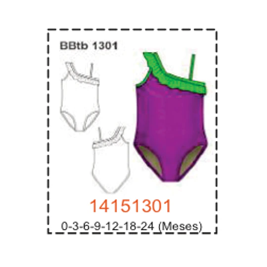 MOLDE TRAJE DE BAÑO BEBE 