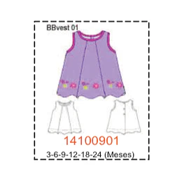 MOLDE VESTIDOS BEBE