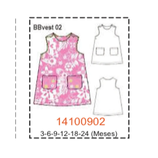 MOLDE VESTIDOS BEBE
