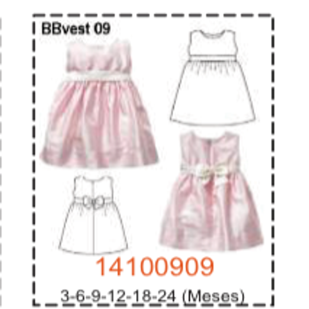 MOLDE VESTIDOS BEBE