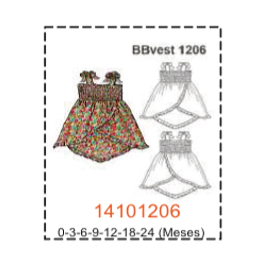 MOLDE VESTIDOS BEBE