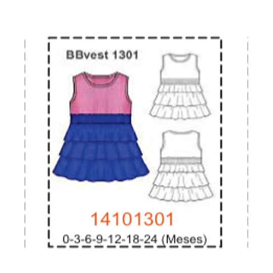 MOLDE VESTIDOS BEBE