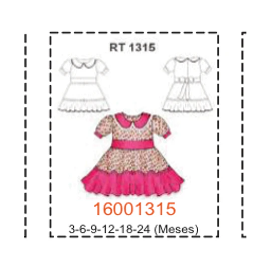 MOLDE VESTIDOS BEBE