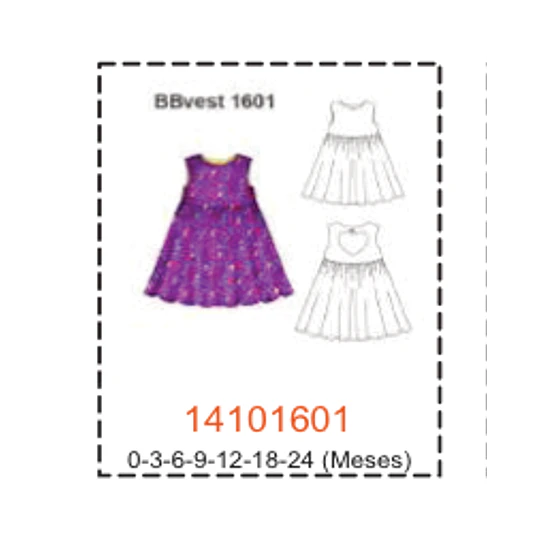 MOLDE VESTIDOS BEBE