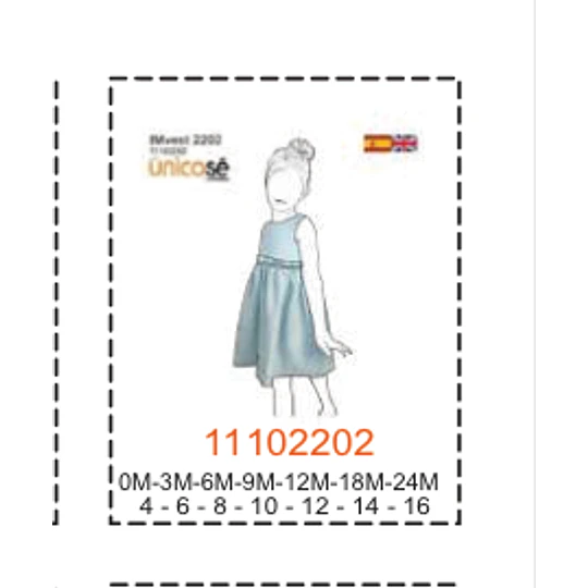 MOLDE VESTIDOS BEBE