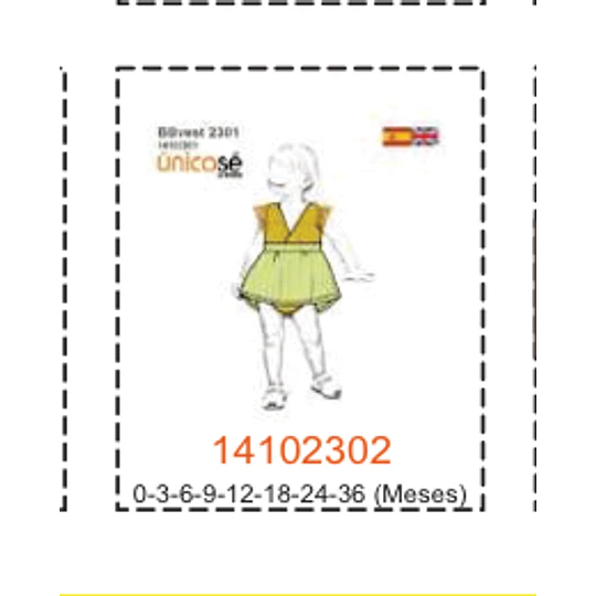 MOLDE VESTIDOS BEBE