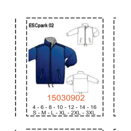 MOLDE ESCOLAR PARKAS