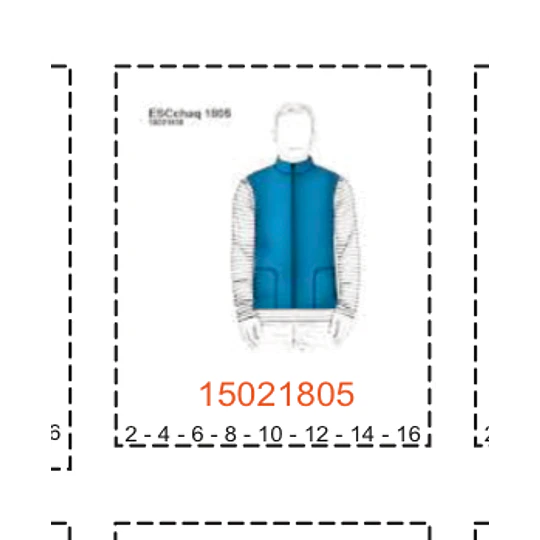 MOLDE ESCOLAR CHAQUETAS