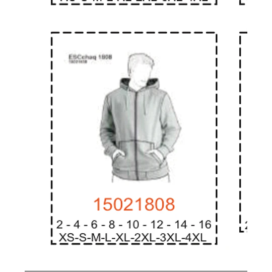 MOLDE ESCOLAR CHAQUETAS