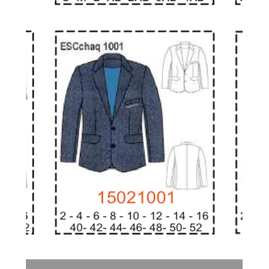 MOLDE ESCOLAR CHAQUETAS