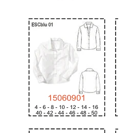 MOLDE ESCOLAR BLUSAS CAMISAS
