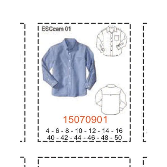MOLDE ESCOLAR BLUSAS CAMISAS