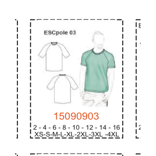 MOLDE ESCOLAR BLUSAS POLERAS