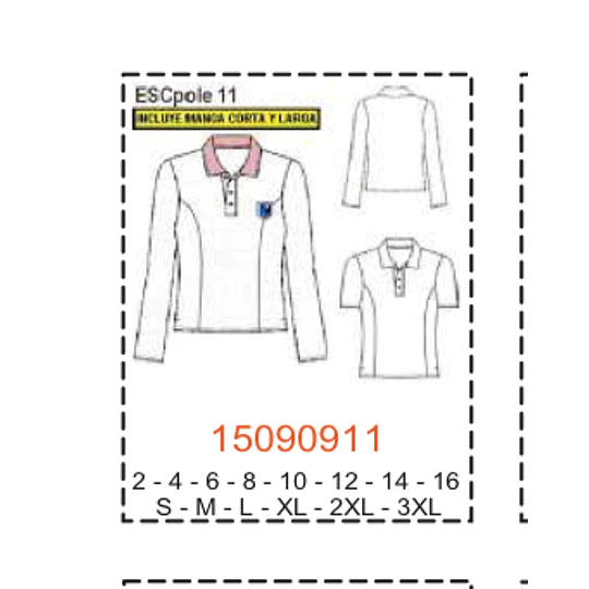 MOLDE ESCOLAR BLUSAS POLERAS