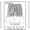 MOLDE ESCOLAR SHORTS