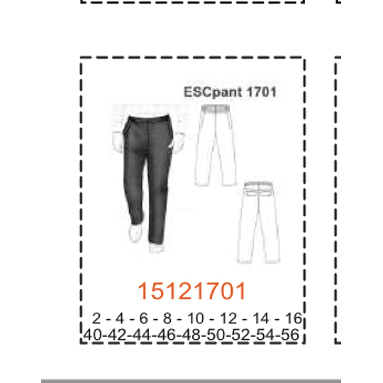 MOLDE ESCOLAR SHORTS
