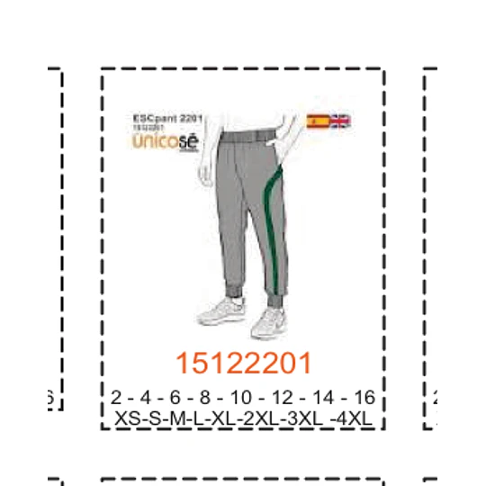 MOLDE ESCOLAR SHORTS