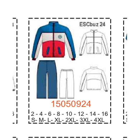 MOLDE ESCOLAR BUZOS