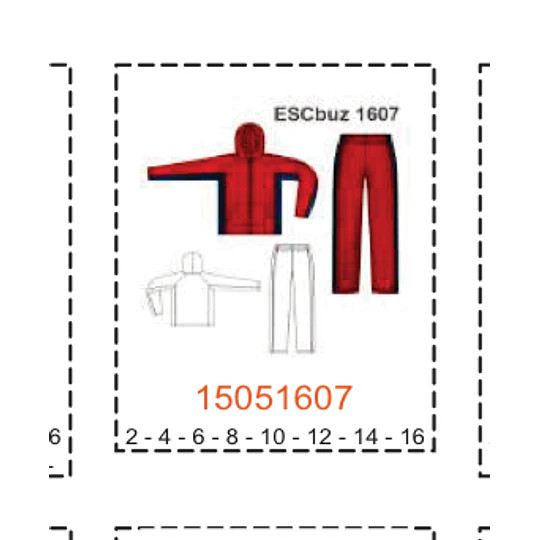 MOLDE ESCOLAR BUZOS