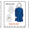 MOLDE ESCOLAR DELANTALES COTONAS