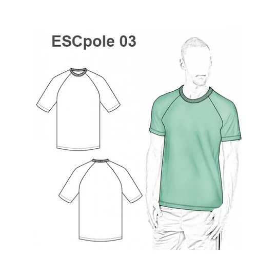 MOLDE POLERA ESCOLAR BASICA 0903 - 15090903