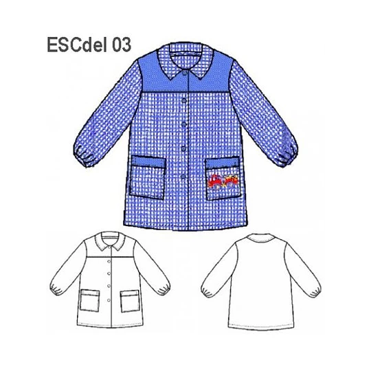 MOLDE DELANTAL PARVULO ESCOLAR 0903 - 15230903