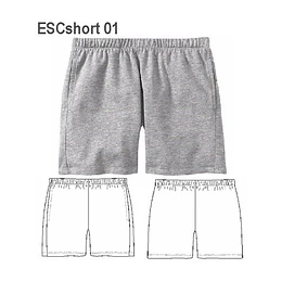 MOLDE SHORT GIMNASIA ESCOLAR 0901 - 15140901